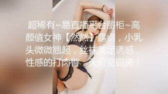 超稀有~易直播平台丽柜~高颜值女神【然然】露点，小乳头微微翘起，丝袜美足诱惑，性感的打肉臀，天价密码房！